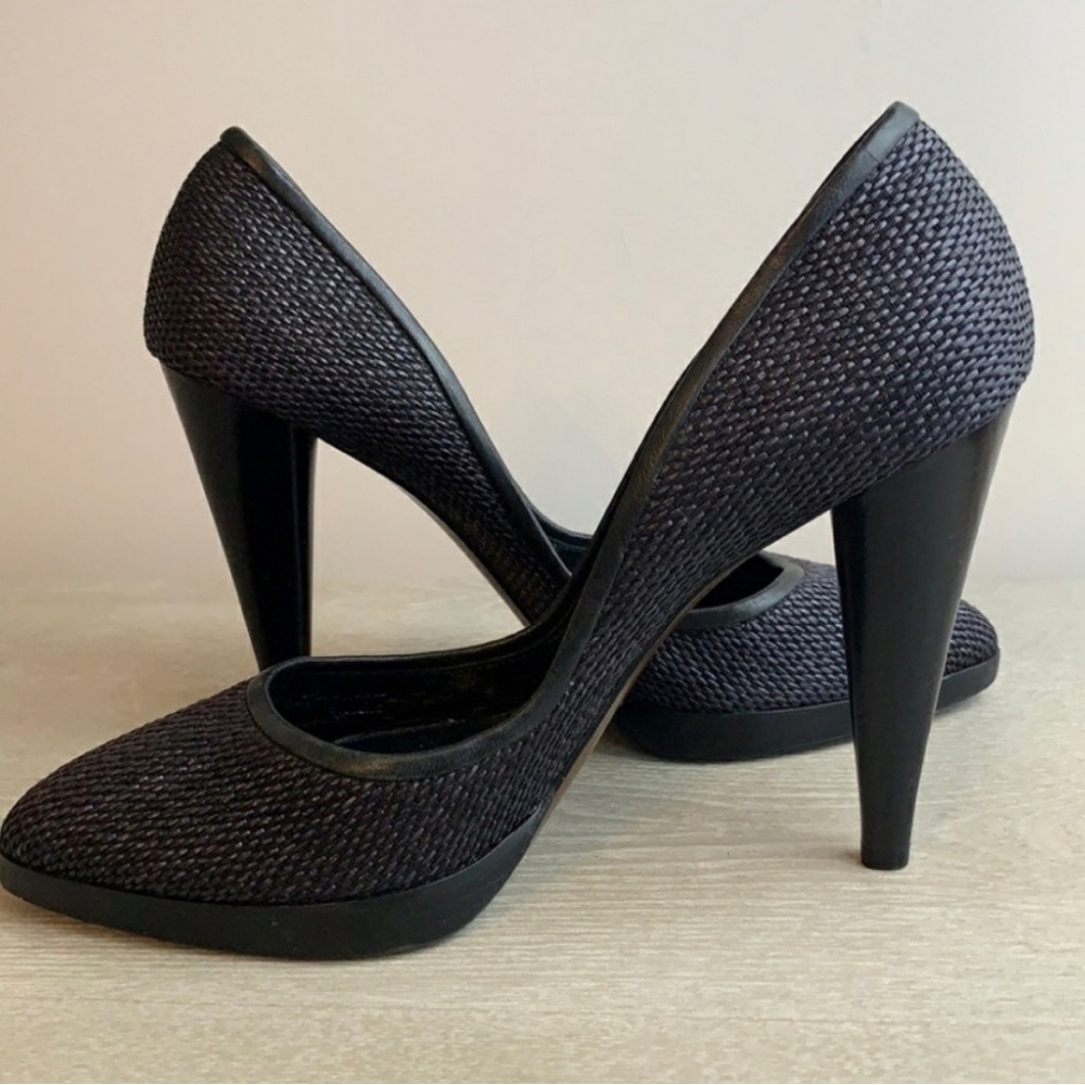 Walter Steiger Basketweave Heels Black